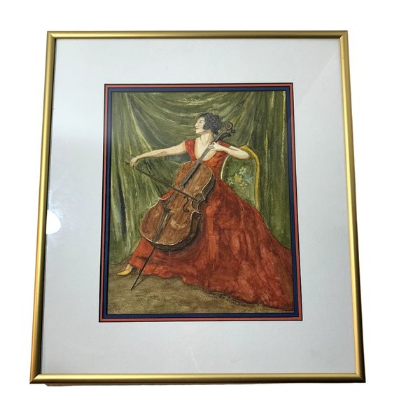 Madam Suggia -- Signed Print